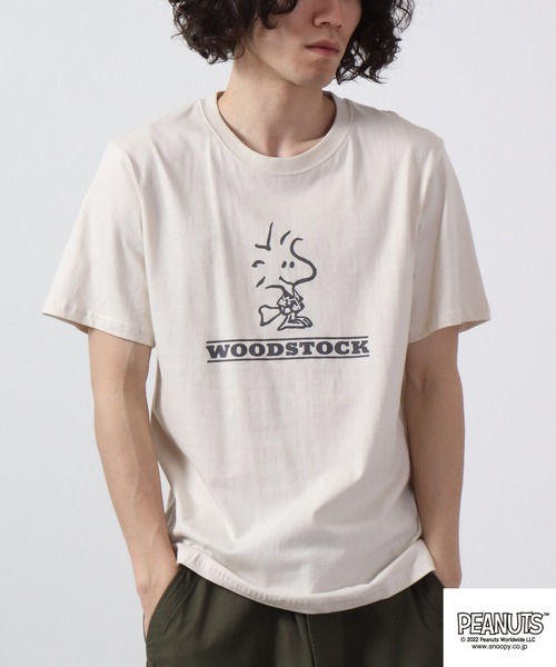 PEANUTS tシャツ スヌーピー アロハ柄 Tシャツ 半袖 レディース