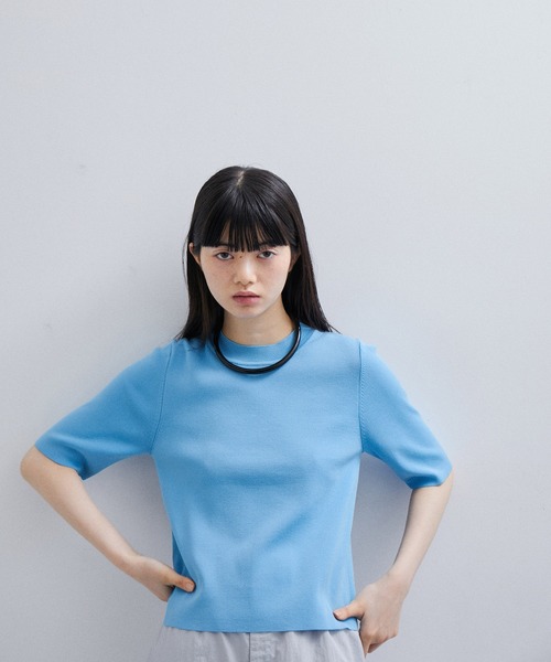 tシャツ 「逸品シリーズ」クールタッチニットTシャツ レディース