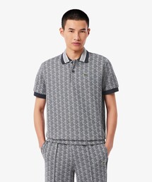 LACOSTE（ラコステ） ポロシャツ 半袖 モノグラムジャカード半袖