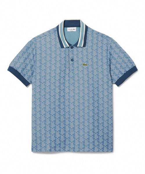 ✴︎新品✴︎LACOSTE* 半袖ポロシャツ LACOSTE ポロシャツ モノグラムジャカード半袖ポロシャツ メンズ
