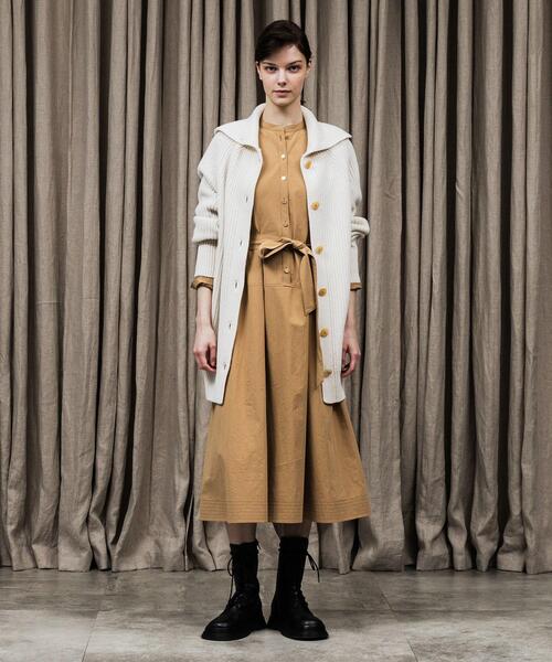 UNTITLED（アンタイトル） ワンピース コットンクロスシャツドレス