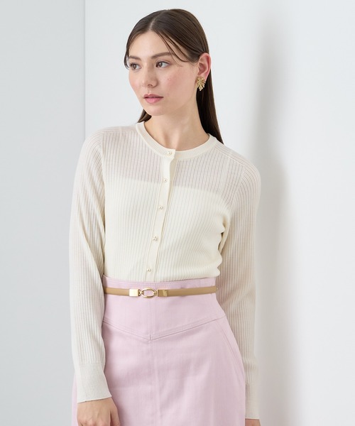 メリノウールクルーカーディガン メリノウールクルー カーディガン|ANAYI OFFICIAL ONLINE STORE