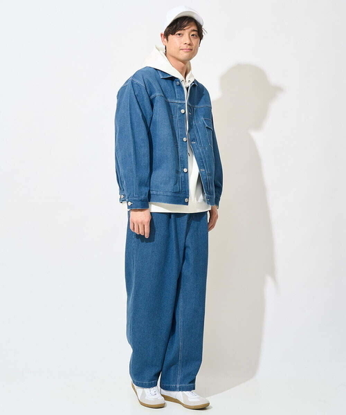 a.v.v デニムジャケット gジャン ワイドシルエットデニム