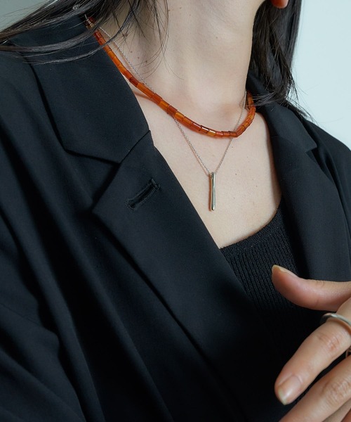 SMELLY ネックレス so' carnelian necklace レディース