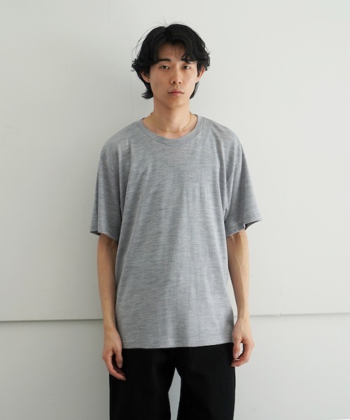 フィルメランジェ　ロング丈　杢グレー スウェット　Tシャツ 半袖 コットン フィルメランジェのおすすめ人気商品一覧 通販 - Yahoo!ショッピング