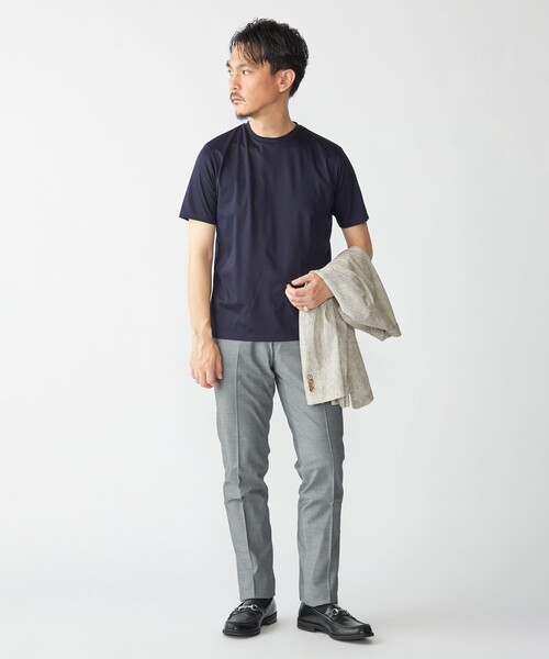 SHIPS（シップス） tシャツ SHIPS: ALBINI クルーネック 無地 Tシャツ