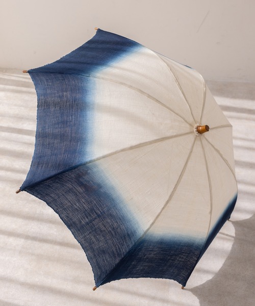 藍染の日傘　美品　Roman 藍染の日傘
