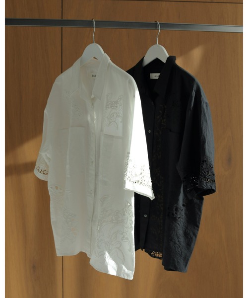 anuke（アンヌーク） ブラウス シャツ Cutwork Lace Shirts レディース