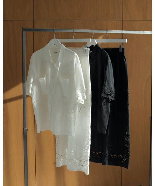 anuke（アンヌーク） ブラウス シャツ Cutwork Lace Shirts レディース
