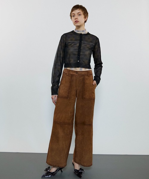 今期　1度着用　パンツ　メゾンスペシャル MAISON SPECIAL パンツ Real Suede Pants/リアルスウェード