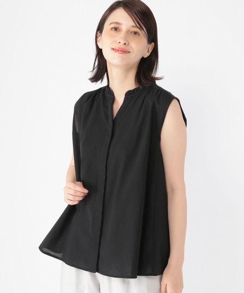 studio CLIP（スタディオクリップ） ブラウス シャツ シングルガーゼ襟
