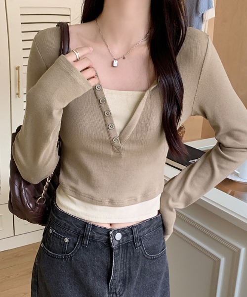 tシャツ BETA LONG SLEEVE FUNNEL NECK TOP | BETA 長袖 ファンネルネック トップ レディース Amazon.co.jp: ヘンリーネック 長袖 Tシャツ ロンT カットソー