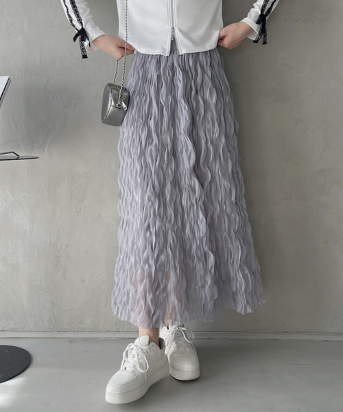 【SCULPTOR】ウォッシュドローズ ブルマースカート♡ TREOVER スカート 「6色展開」夏までチュールワッシャー