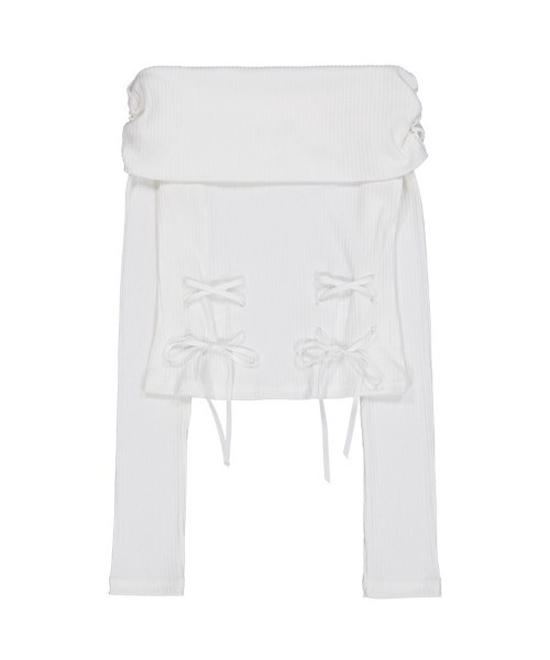 tシャツ 「SETUP‐EXE」CORSET OFF-SHOULDER TOP レディース SETUPEXE tシャツ 「SETUP‐EXE」CORSET OFF-SHOULDER TOP