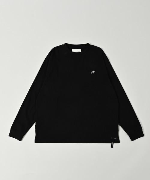 tシャツ 「ADAMPATEK/アダムパテック」embroidered basics  crewneck cutsew / 刺繍入りルーズシルエットベ
