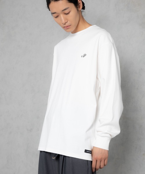tシャツ 「ADAMPATEK/アダムパテック」embroidered basics  crewneck cutsew / 刺繍入りルーズシルエットベ ADAM PATEK tシャツ 「ADAMPATEK/アダムパテック」embroidered