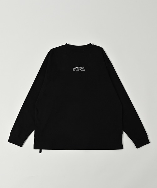 tシャツ 「ADAMPATEK/アダムパテック」embroidered basics  crewneck cutsew / 刺繍入りルーズシルエットベ ADAM PATEK tシャツ 「ADAMPATEK/アダムパテック」embroidered
