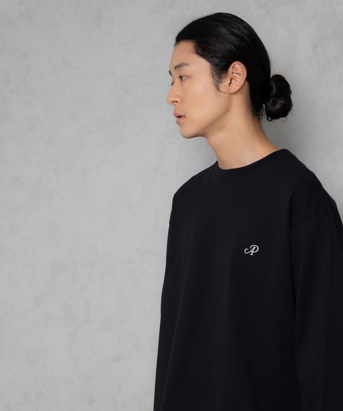 tシャツ 「ADAMPATEK/アダムパテック」embroidered basics  crewneck cutsew / 刺繍入りルーズシルエットベ ADAM PATEK tシャツ 「ADAMPATEK/アダムパテック」embroidered