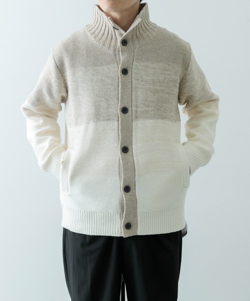 ITEMS URBANRESEARCH カーディガン ハイネック グラデーション