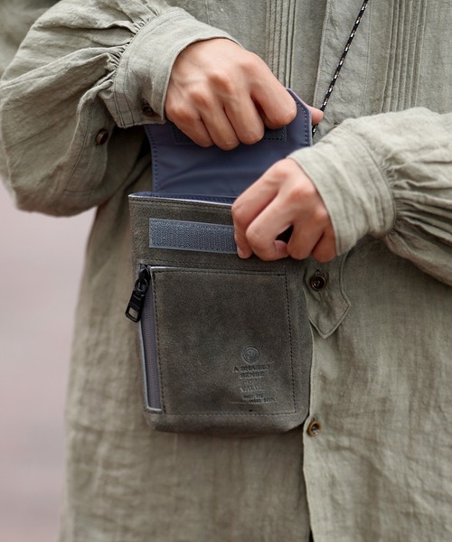 AS2OV ショルダーバッグ アッソブ WATER PROOF SUEDE MINI