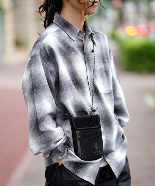 AS2OV（アッソブ） ショルダーバッグ WATER PROOF SUEDE MINI SHOULDER