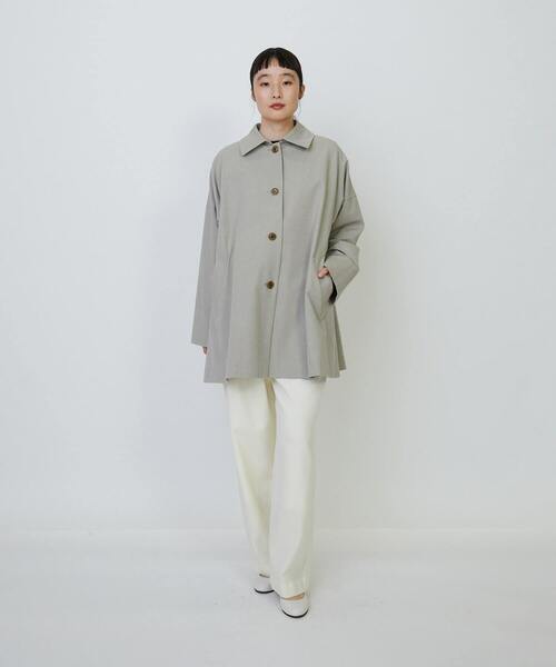 希少 美品 ハイク コットン デニム インディゴ デザイン ステンカラーコート DIESEL（ディーゼル）の「メンズ ロング コート デニムプリント