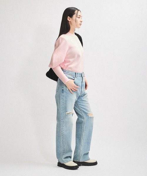 ADAM ET ROPE' ニット セーター 「逸品」デザインスリーブプル ADAM ET ROPE' ニット セーター 「逸品」デザインスリーブプル