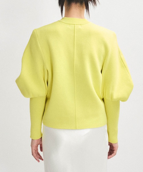 美品　ADAM ET ROPE　ファスナースリットプルオーバー　F　ホワイト ADAM ET ROPÉ FEMME(アダム エ ロペ ファム) / 【セットアップ