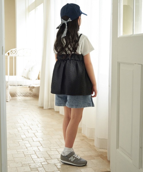 ikka（イッカ） スカート ウォッシュデニムダブルラップキュロット