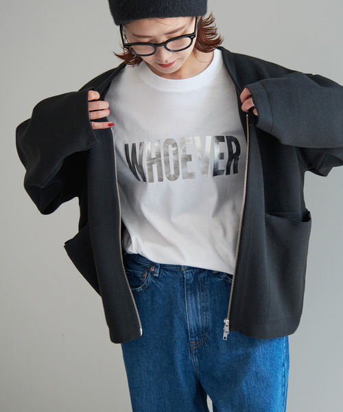 スピックアンドスパン 箔ロゴプリントロンT Spick&Span tシャツ 「追加」箔ロゴプリントロンT レディース