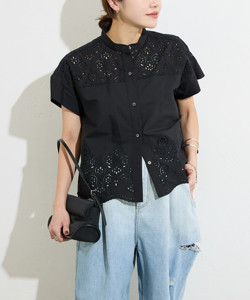 TICCA - E TICCA ティッカ ブラウス シャツ カットソー トップス TICCA ブラウス シャツ 「TICCA / ティッカ」レースフレンチ