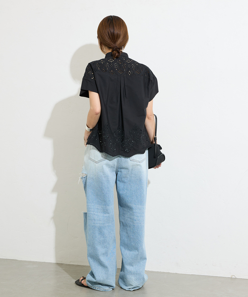 TICCA ブラウス シャツ 「TICCA / ティッカ」レースフレンチ