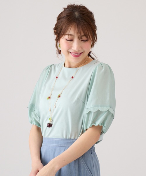 Rose Tiara（ローズティアラ） tシャツ 半袖 ボリューム袖カットソーA