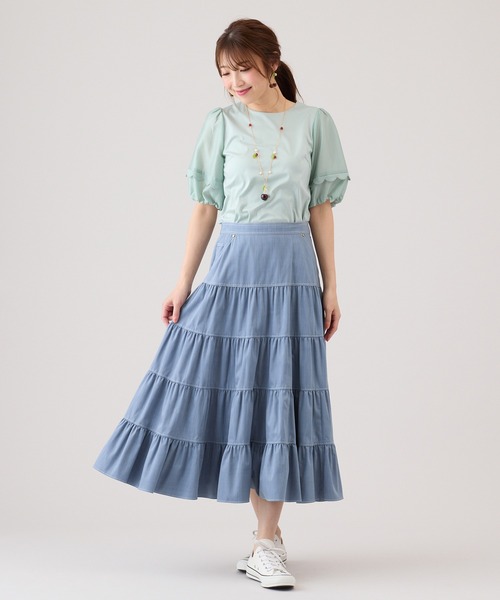 Rose Tiara（ローズティアラ） tシャツ 半袖 ボリューム袖カットソーA