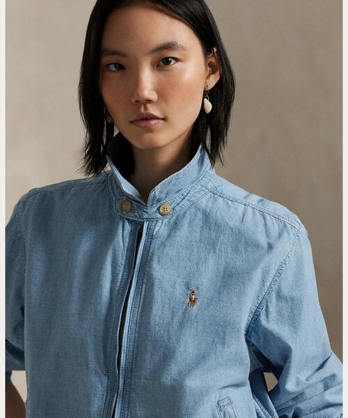 Polo Ralph Lauren コットンシャンブレー デニム風 ジャケット POLO RALPH LAUREN コート アウター コットン シャンブレー