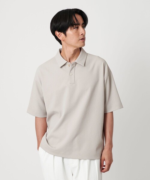 じぶん　BEAUTY&YOUTH エアドビーワイド テーパード ポロシャツ BEAUTY＆YOUTH UNITED ARROWS ポロシャツ Air Dobby ワイド