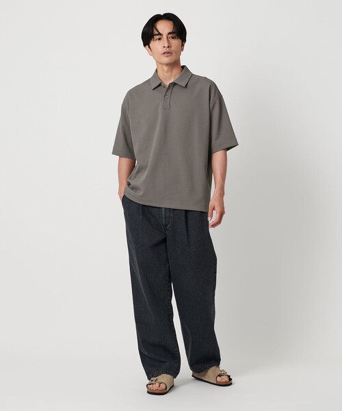 BEAUTY & YOUTH エア ドビー ワイドテーパード ポロシャツ BEAUTY＆YOUTH UNITED ARROWS ポロシャツ Air Dobby ワイド