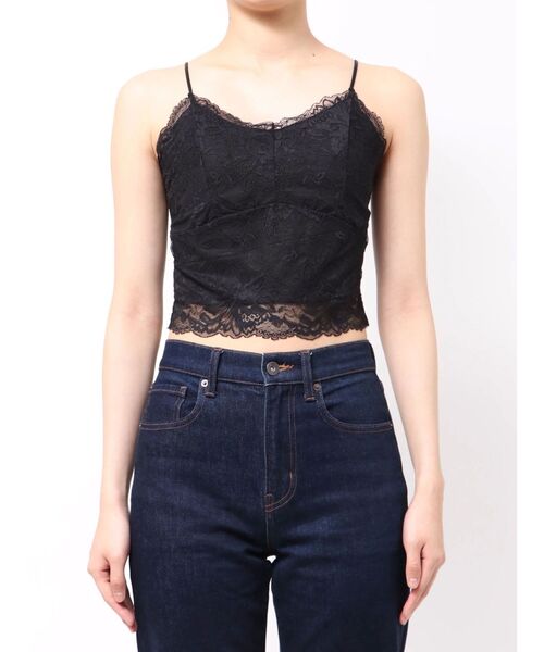 dazzlin（ダズリン） tシャツ カップ付レースキャミソール レディース