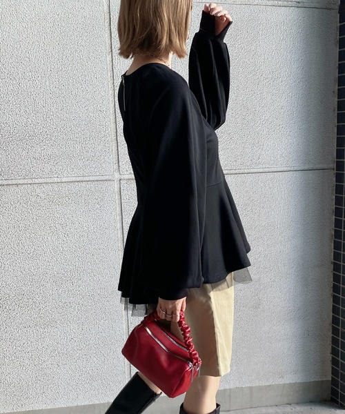 [JUNOAH] тренировочный cut and sewn MEDIUM. серый женский 