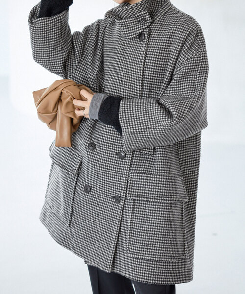 「SLOBE IENA」 ピーコート 36 ネイビー レディース_画像7