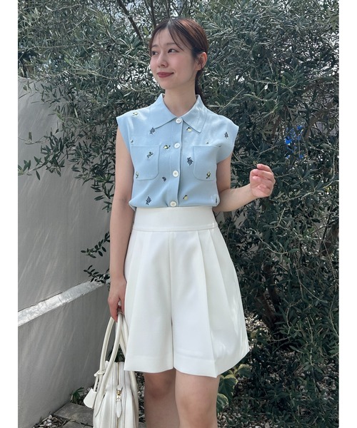 【タグ付き・未使用・新品】ツータックキュロットパンツ／ウォッシャブル FRAY I.D パンツ ツータックキュロットパンツ／ウォッシャブル