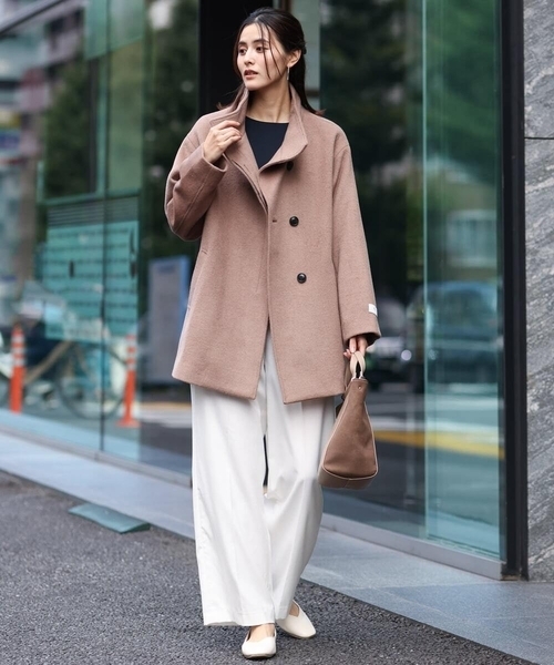 「a.v.v」 ステンカラーコート 38 モカ レディース_画像5