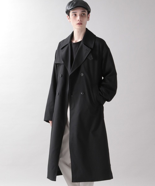 RAGEBLUE トレンチロングコート ブラック RAGEBLUE（レイジブルー） トレンチコート LARGE ブラック メンズ