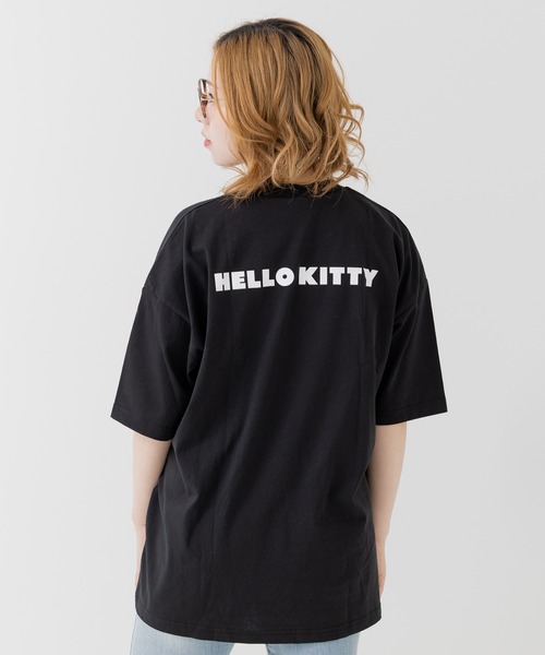 tシャツ SANRIO/サンリオ 'HELLO KITTY' ロックTシャツ/ハローキティ バンドTシャツ レディース SANRIO/サンリオ 'HELLO KITTY' ロックTシャツ/ハローキティ