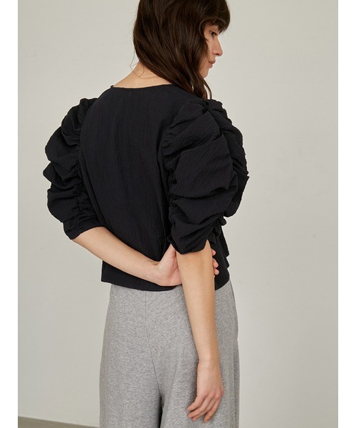 styling/ スタイリング　ブラウス　長袖 styling/（スタイリング）の「プリーツスリーブシャツ（シャツ