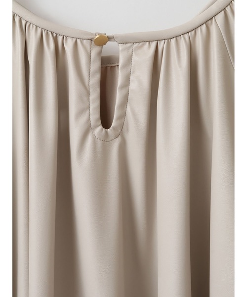 「enchainement」 7分袖ブラウス 38 ライトグレー レディース_画像4