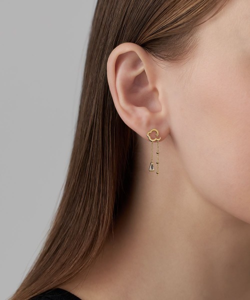 4℃（ヨンドシー） ピアス 「The Tidal」 K10イエローゴールド ピアス