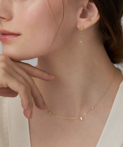 4℃（ヨンドシー） ピアス 「The Tidal」 K10イエローゴールド ピアス