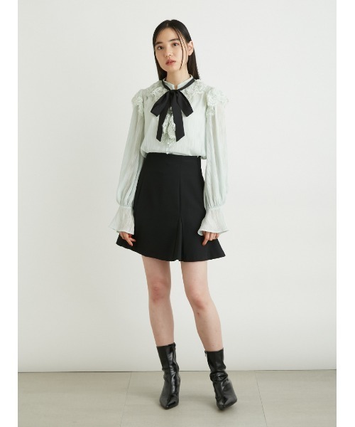 「LILY BROWN」 長袖ブラウス FREE ホワイト レディース LILY BROWN 「LILY BROWN」 長袖ブラウス ONE SIZE ホワイト