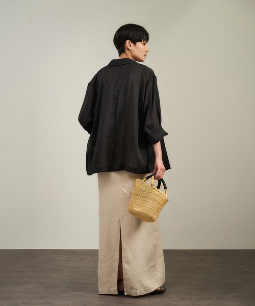 SALON adam et rope' ジャンパースカート リネンツイル